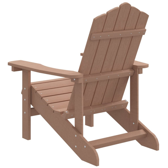 Scaun de grădină Adirondack, maro, HDPE - WALTI WALTI
