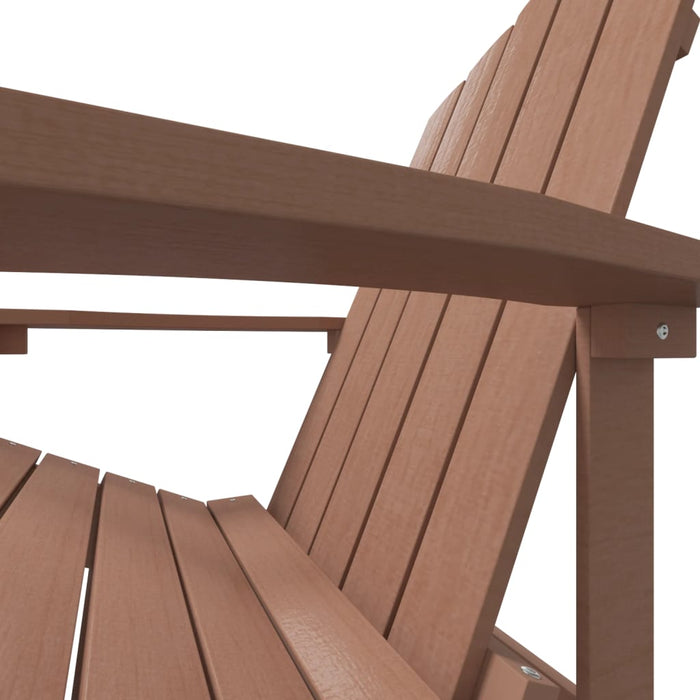 Scaun de grădină Adirondack, maro, HDPE - WALTI WALTI