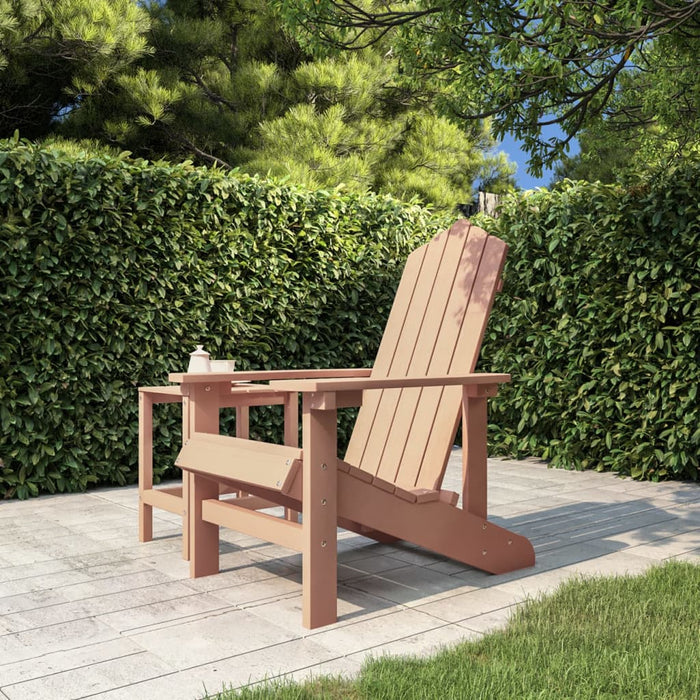 Scaun de grădină Adirondack, maro, HDPE - WALTI WALTI