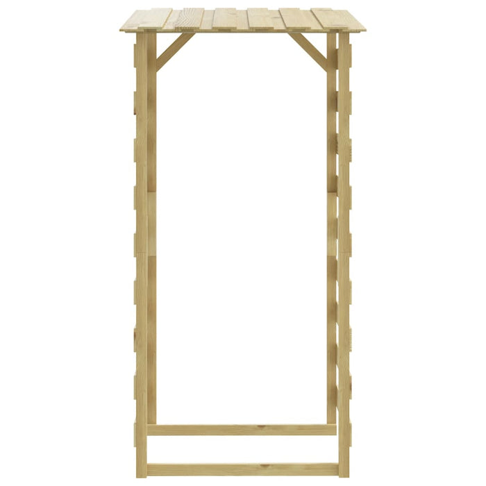 Pergolă cu acoperiș, 100x90x200 cm, lemn de pin tratat WALTI