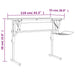 Birou Craft negru & gri 110x53x(58-87) cm lemn prelucrat & oțel - WALTI WALTI