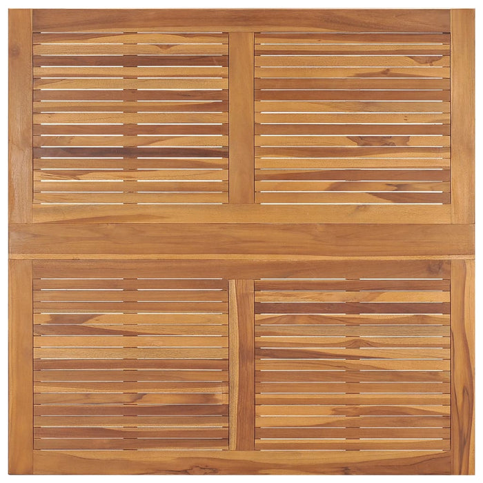 Masă de grădină pliabilă, 110x110x75 cm, lemn masiv de tec - WALTI WALTI