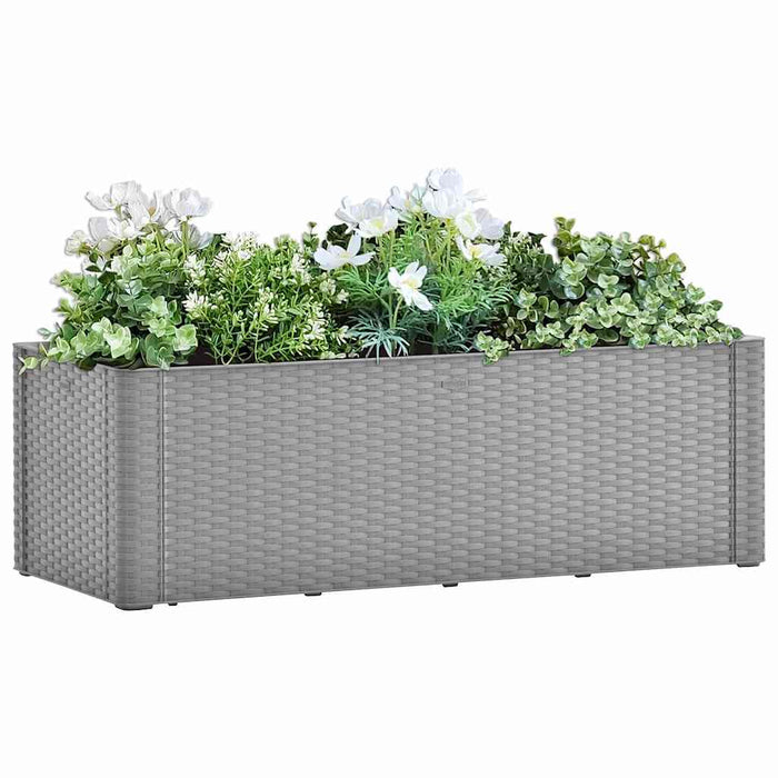 Strat înălțat grădină sistem automat udare gri 100x43x33 cm - WALTI WALTI