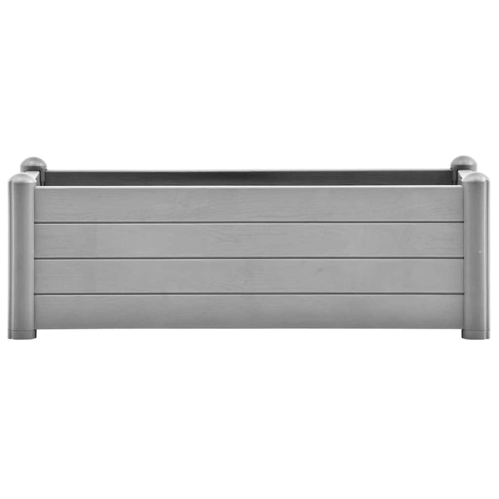 Strat înălțat de grădină, gri piatră, 100x43x35 cm, PP - WALTI WALTI