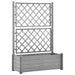 Jardinieră de grădină cu spalier, gri piatră, 100x43x142, PP - WALTI WALTI
