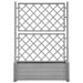 Jardinieră de grădină cu spalier, gri piatră, 100x43x142, PP - WALTI WALTI