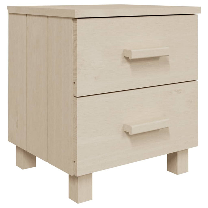 Noptiere HAMAR 2 buc, maro miere, 40x35x44,5 cm, lemn masiv pin - WALTI WALTI
