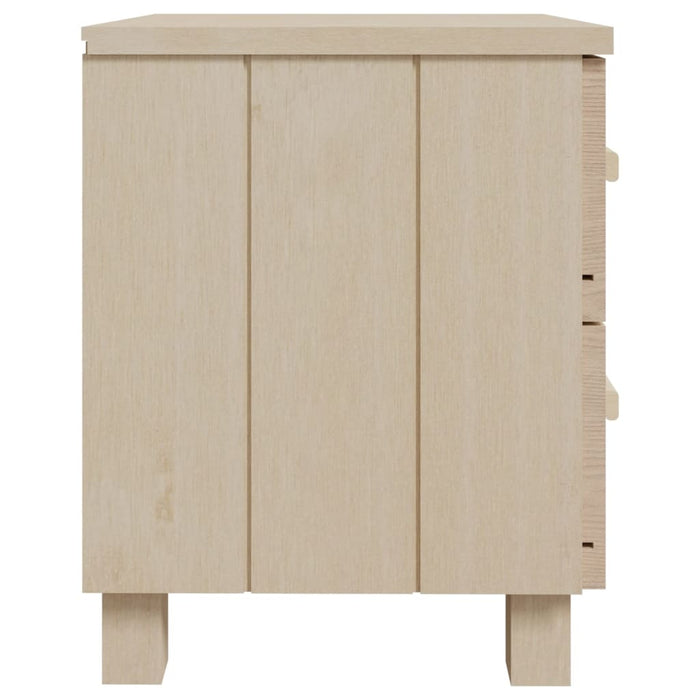 Noptiere HAMAR 2 buc, maro miere, 40x35x44,5 cm, lemn masiv pin - WALTI WALTI