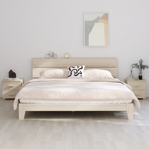 Noptiere HAMAR 2 buc, maro miere, 40x35x44,5 cm, lemn masiv pin - WALTI WALTI