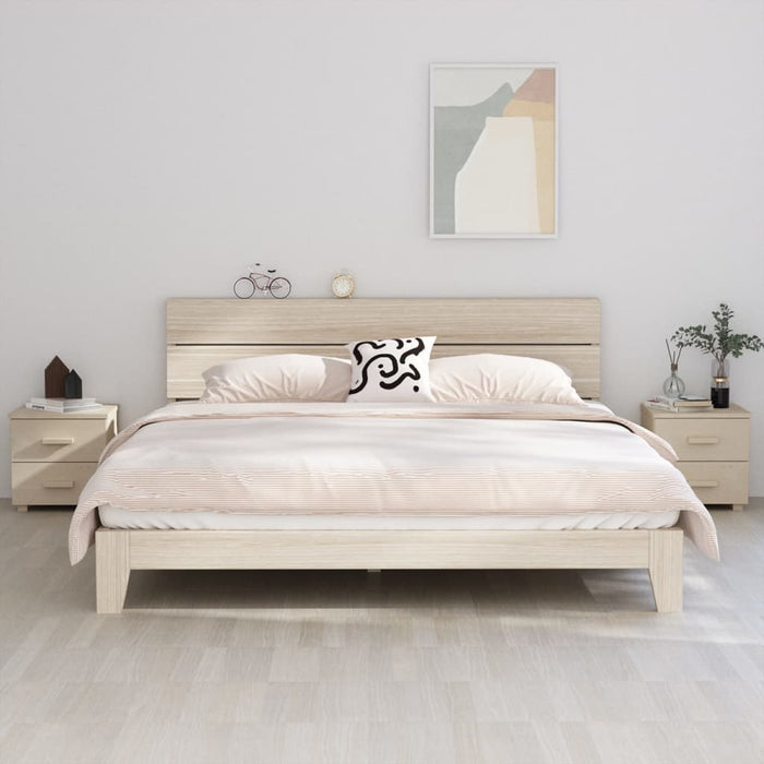 Noptiere HAMAR 2 buc, maro miere, 40x35x44,5 cm, lemn masiv pin - WALTI WALTI