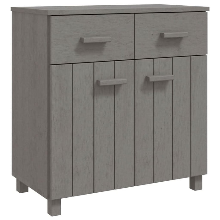 Servantă „HAMAR”, gri deschis, 79x40x80 cm, lemn masiv pin - WALTI WALTI
