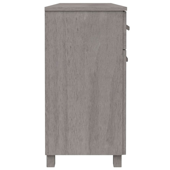 Servantă „HAMAR”, gri deschis, 113x40x80 cm, lemn masiv pin - WALTI WALTI