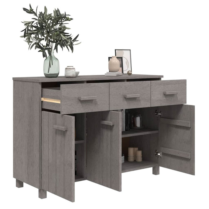 Servantă „HAMAR”, gri deschis, 113x40x80 cm, lemn masiv pin - WALTI WALTI