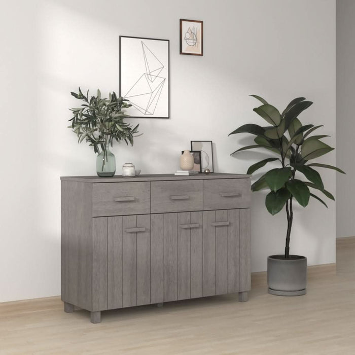Servantă „HAMAR”, gri deschis, 113x40x80 cm, lemn masiv pin - WALTI WALTI
