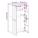 Dulap haine „HAMAR” maro miere 89x50x180 cm, lemn masiv de pin - WALTI WALTI