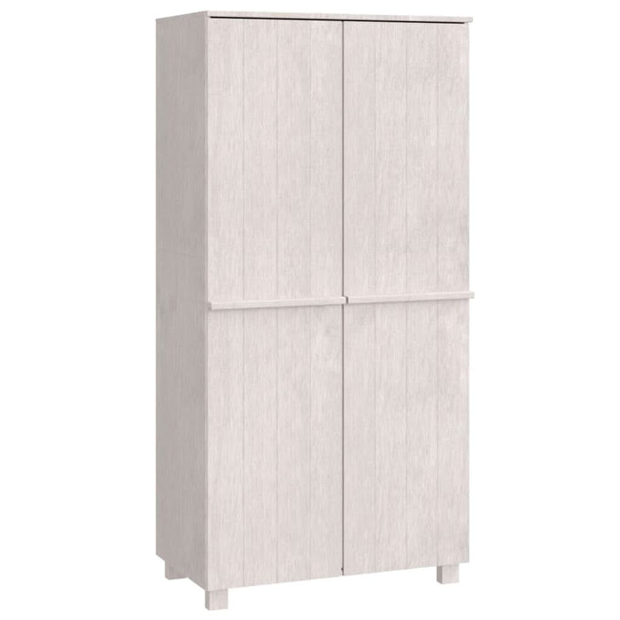 Dulap haine „HAMAR”, alb, 89x50x180 cm, lemn masiv de pin - WALTI WALTI