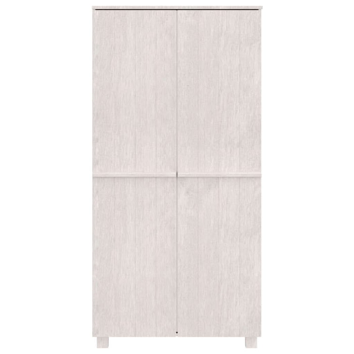 Dulap haine „HAMAR”, alb, 89x50x180 cm, lemn masiv de pin - WALTI WALTI