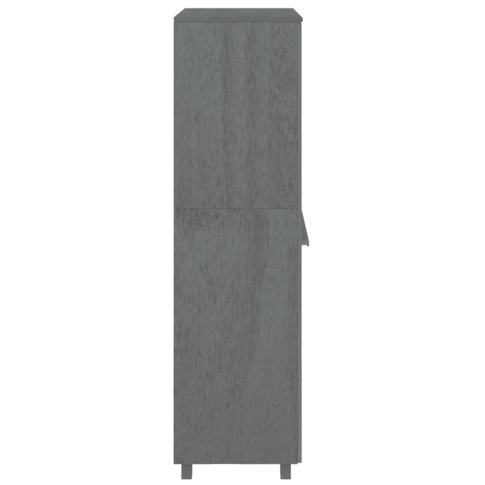 Dulap haine „HAMAR” gri închis 89x50x180 cm, lemn masiv de pin - WALTI WALTI