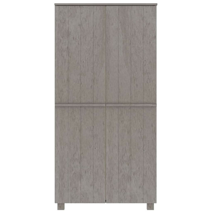 Dulap haine „HAMAR” gri deschis 89x50x180 cm, lemn masiv de pin - WALTI WALTI