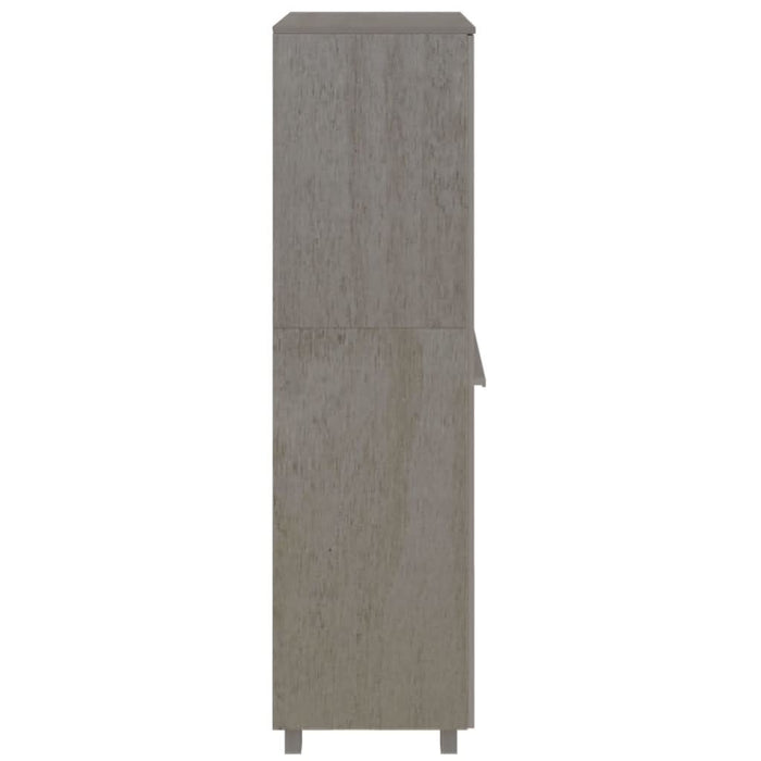 Dulap haine „HAMAR” gri deschis 89x50x180 cm, lemn masiv de pin - WALTI WALTI