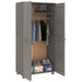 Dulap haine „HAMAR” gri deschis 89x50x180 cm, lemn masiv de pin - WALTI WALTI