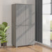 Dulap haine „HAMAR” gri deschis 89x50x180 cm, lemn masiv de pin - WALTI WALTI