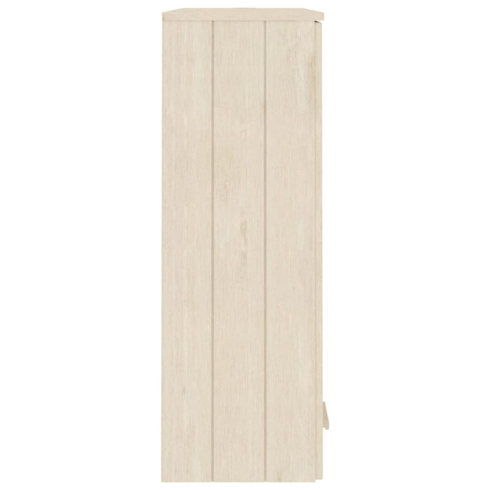 Raft sup. comodă „HAMAR” maro miere 85x35x100 cm lemn masiv pin WALTI