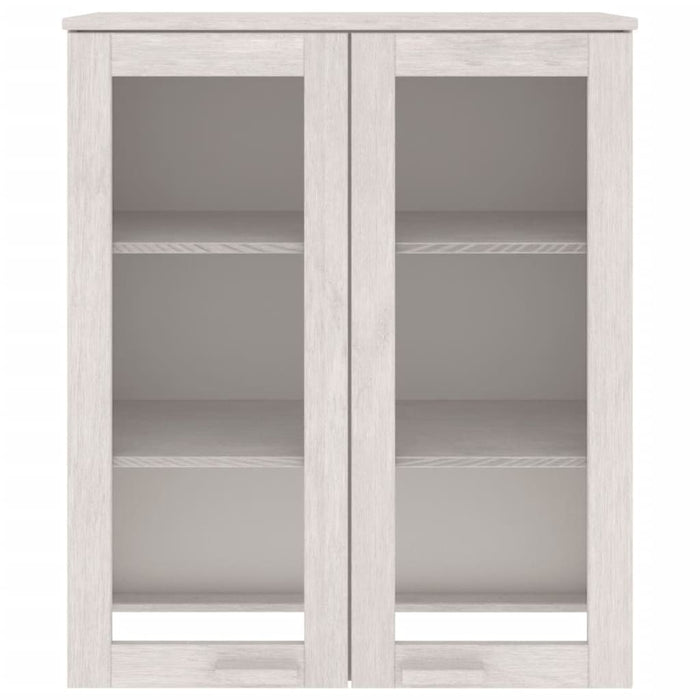 Raft superior comodă „HAMAR” alb, 85x35x100 cm, lemn masiv pin WALTI