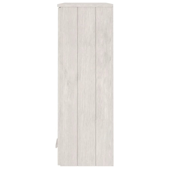 Raft superior comodă „HAMAR” alb, 85x35x100 cm, lemn masiv pin WALTI