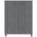 Dulap CD-uri „HAMAR”, gri închis 85x40x108 cm, lemn masiv pin - WALTI WALTI