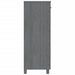 Dulap CD-uri „HAMAR”, gri închis 85x40x108 cm, lemn masiv pin - WALTI WALTI