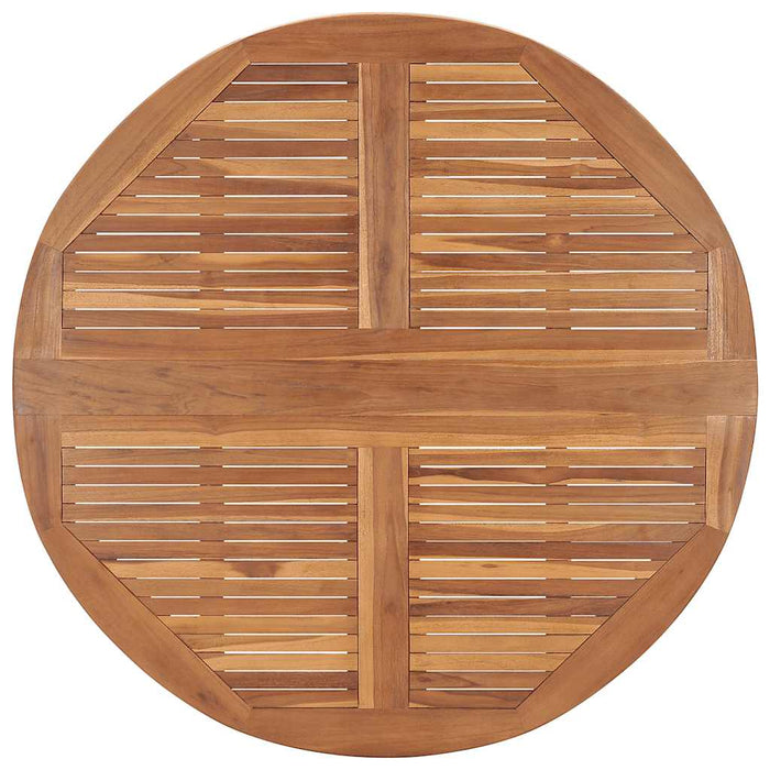 Set de mobilier de exterior pliabil, 5 piese, lemn masiv de tec - WALTI WALTI