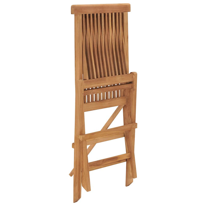 Set mobilier de exterior pliabil, 5 piese, lemn masiv de tec - WALTI WALTI