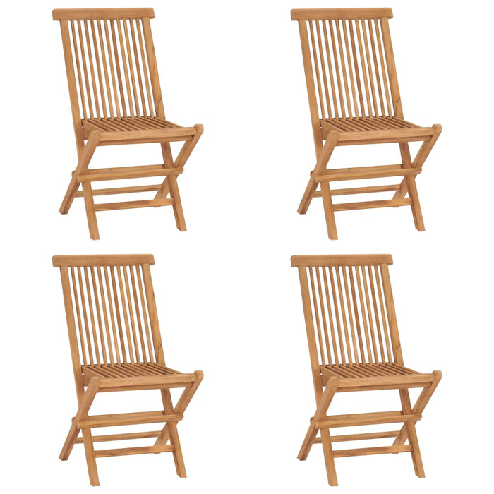 Set mobilier de exterior pliabil, 5 piese, lemn masiv de tec WALTI