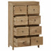 Comodă cu sertare, 55x30x90 cm, lemn masiv tec - WALTI WALTI