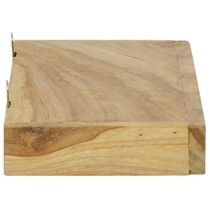 Rafturi de perete, 2 buc., 40x15x4 cm, lemn masiv de tec WALTI