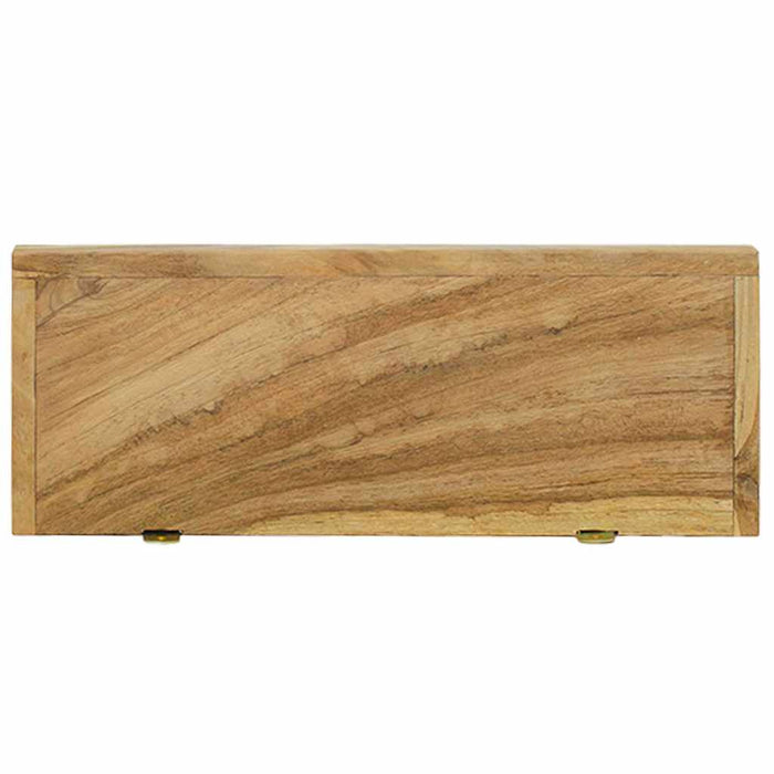 Rafturi de perete, 2 buc., 40x15x4 cm, lemn masiv de tec WALTI