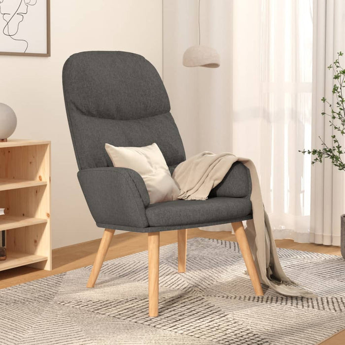 Scaun de relaxare, gri deschis, material textil WALTI