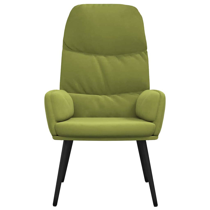 Scaun de relaxare, verde deschis, catifea WALTI
