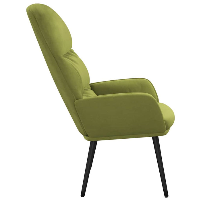 Scaun de relaxare, verde deschis, catifea WALTI