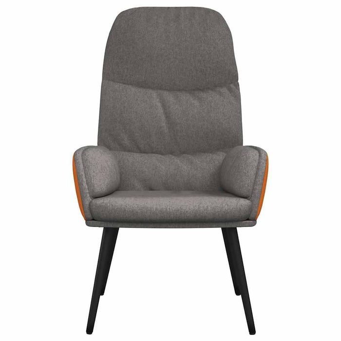 Scaun de relaxare, gri deschis, material textil WALTI