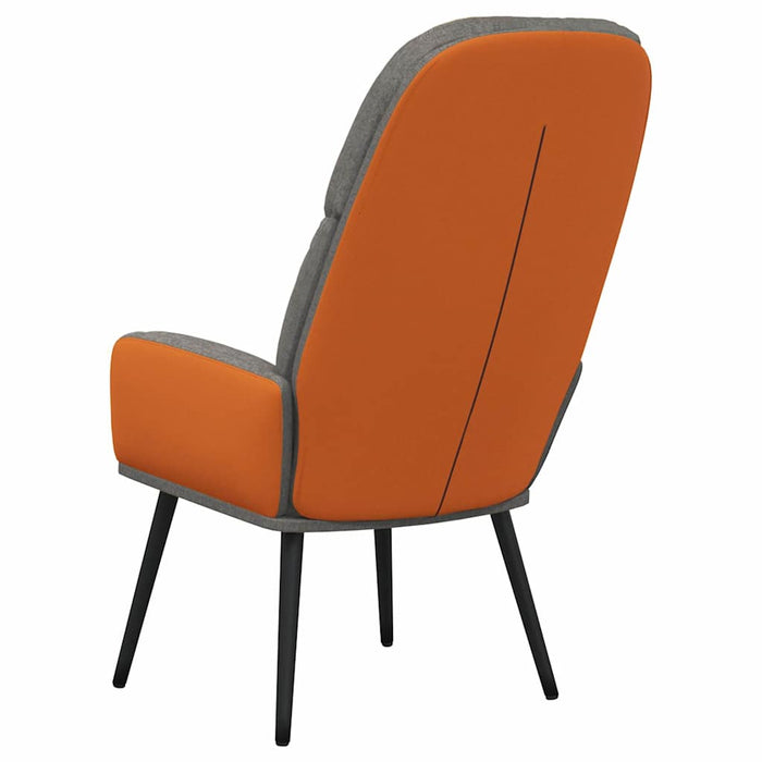 Scaun de relaxare, gri deschis, material textil WALTI