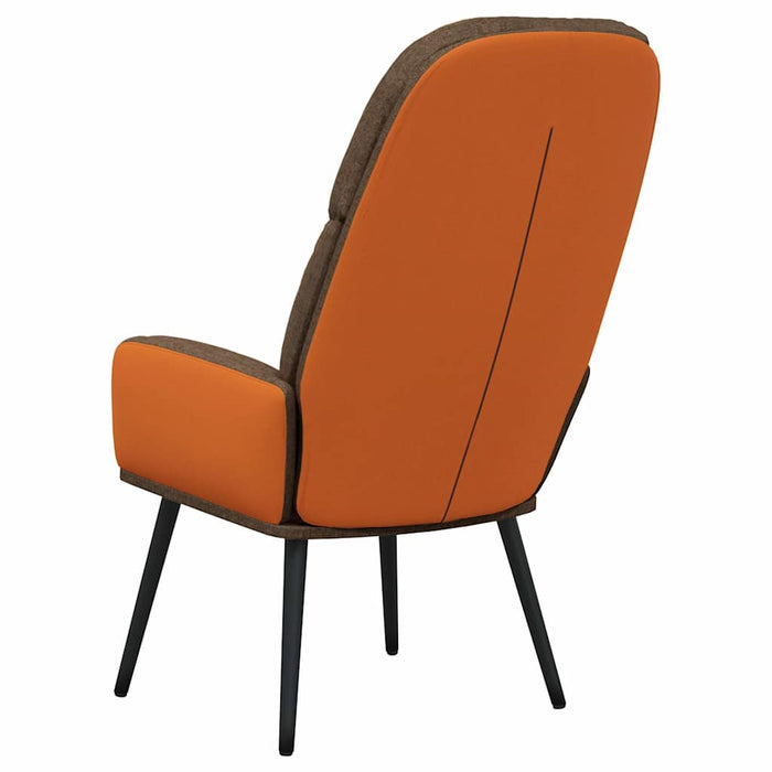 Scaun de relaxare, maro, material textil WALTI