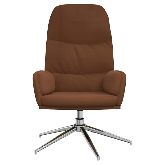 Scaun de relaxare, maro, piele întoarsă artificială WALTI