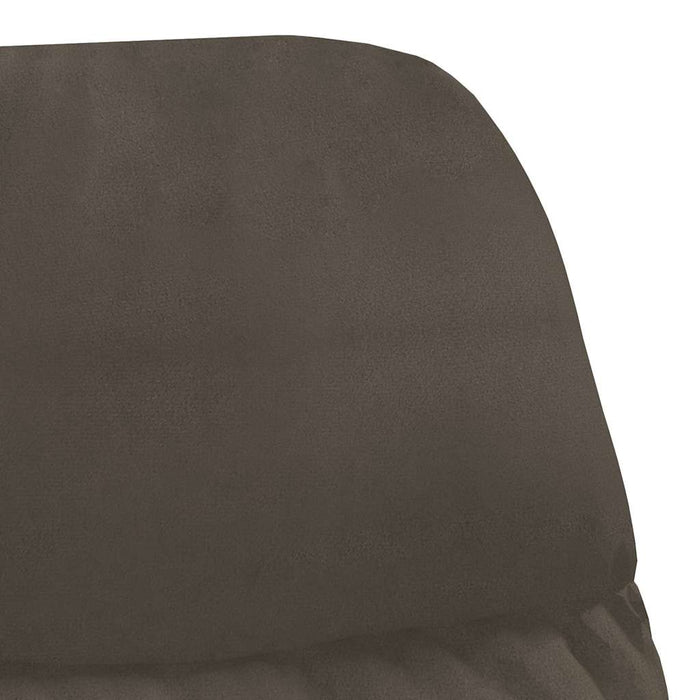 Scaun de relaxare, gri închis, piele întoarsă ecologică WALTI