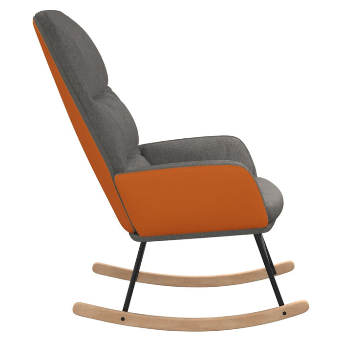 Scaun balansoar, gri deschis, material textil - WALTI WALTI