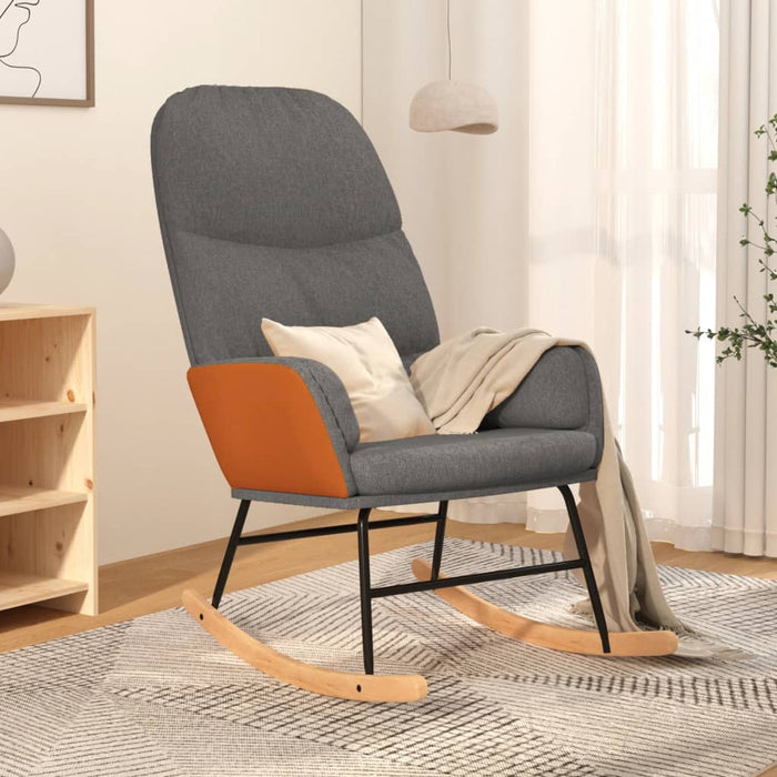 Scaun balansoar, gri deschis, material textil - WALTI WALTI