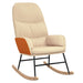 Scaun balansoar, alb crem, material textil - WALTI WALTI