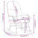 Scaun balansoar, albastru, material textil - WALTI WALTI