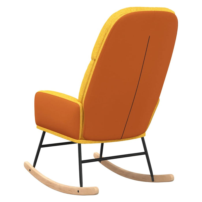 Scaun balansoar, galben muștar, material textil - WALTI WALTI